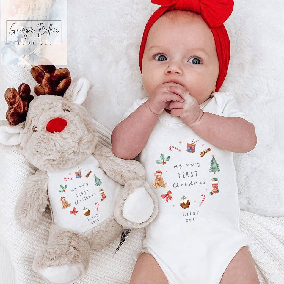 Orders baby's 1st christmas baby grow