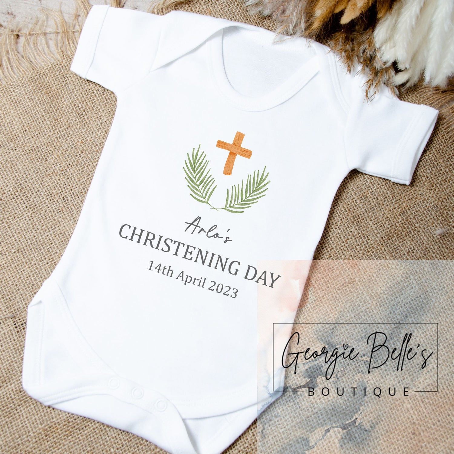 Christening Baby Gift Set - Classic Cross Design