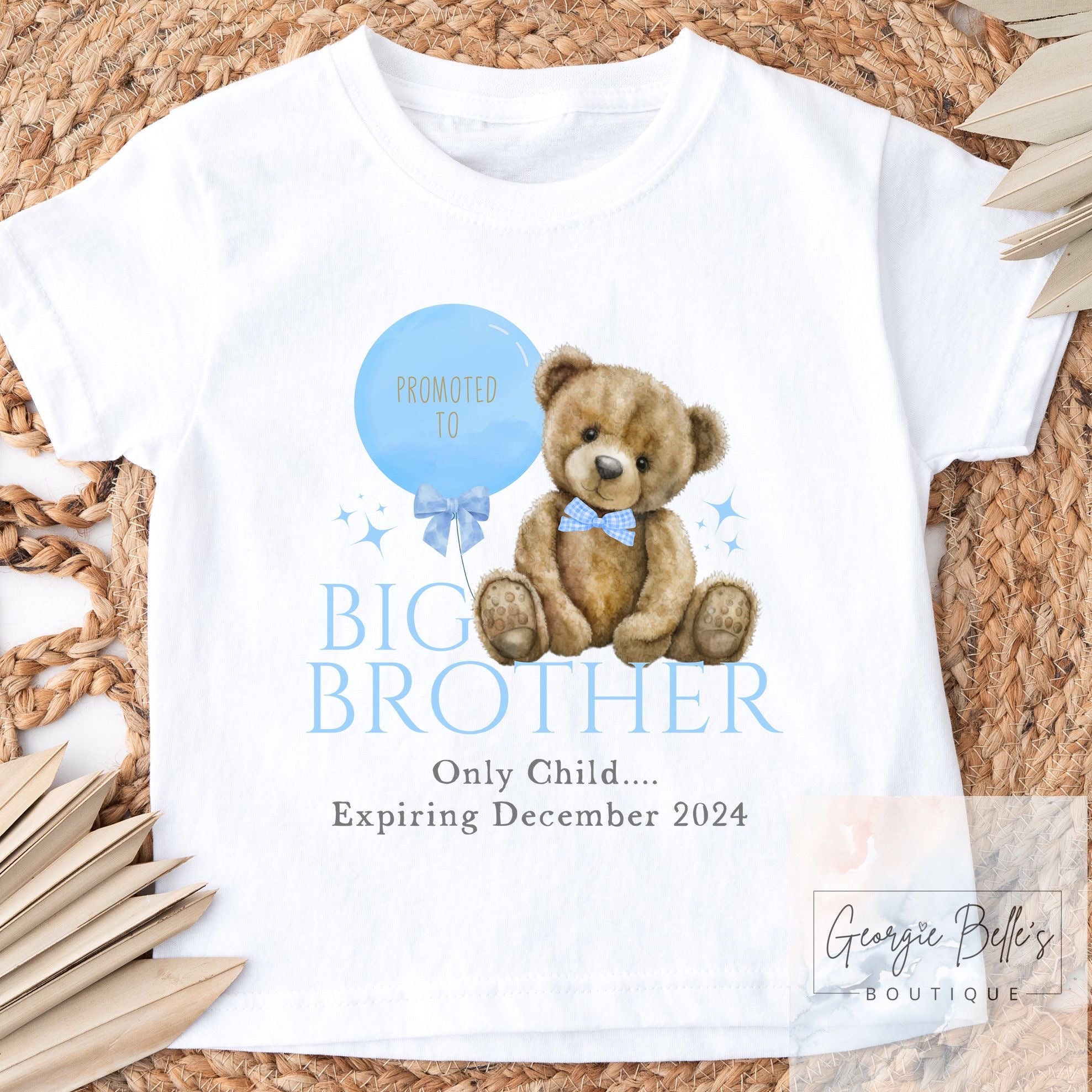 Big Brother Announcement T-Shirt - Blue Bear Design