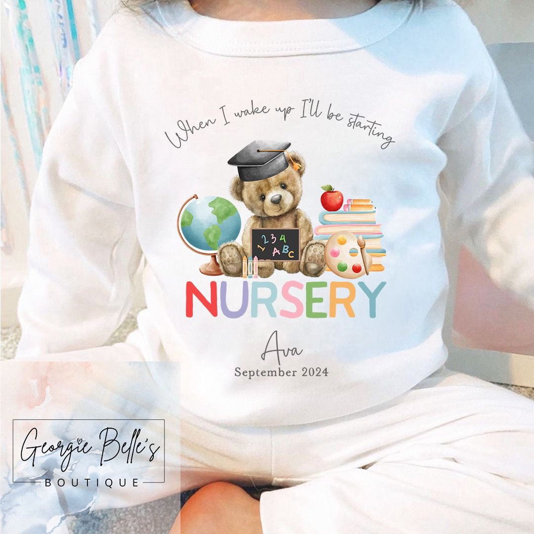 Personalised School Pyjamas -  Nursery Design