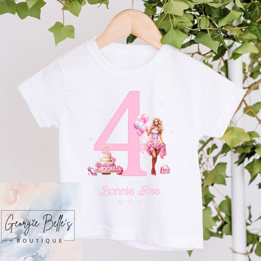 Birthday T-Shirt - Barbie Inspired Design