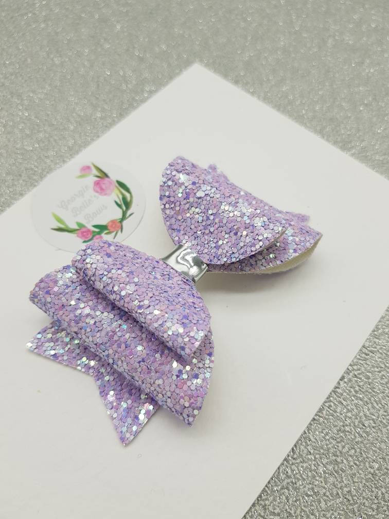 Lilac hair bow, Girls hair bow, Baby headband, Baby girls headband, Baby girl bows, Baby bows