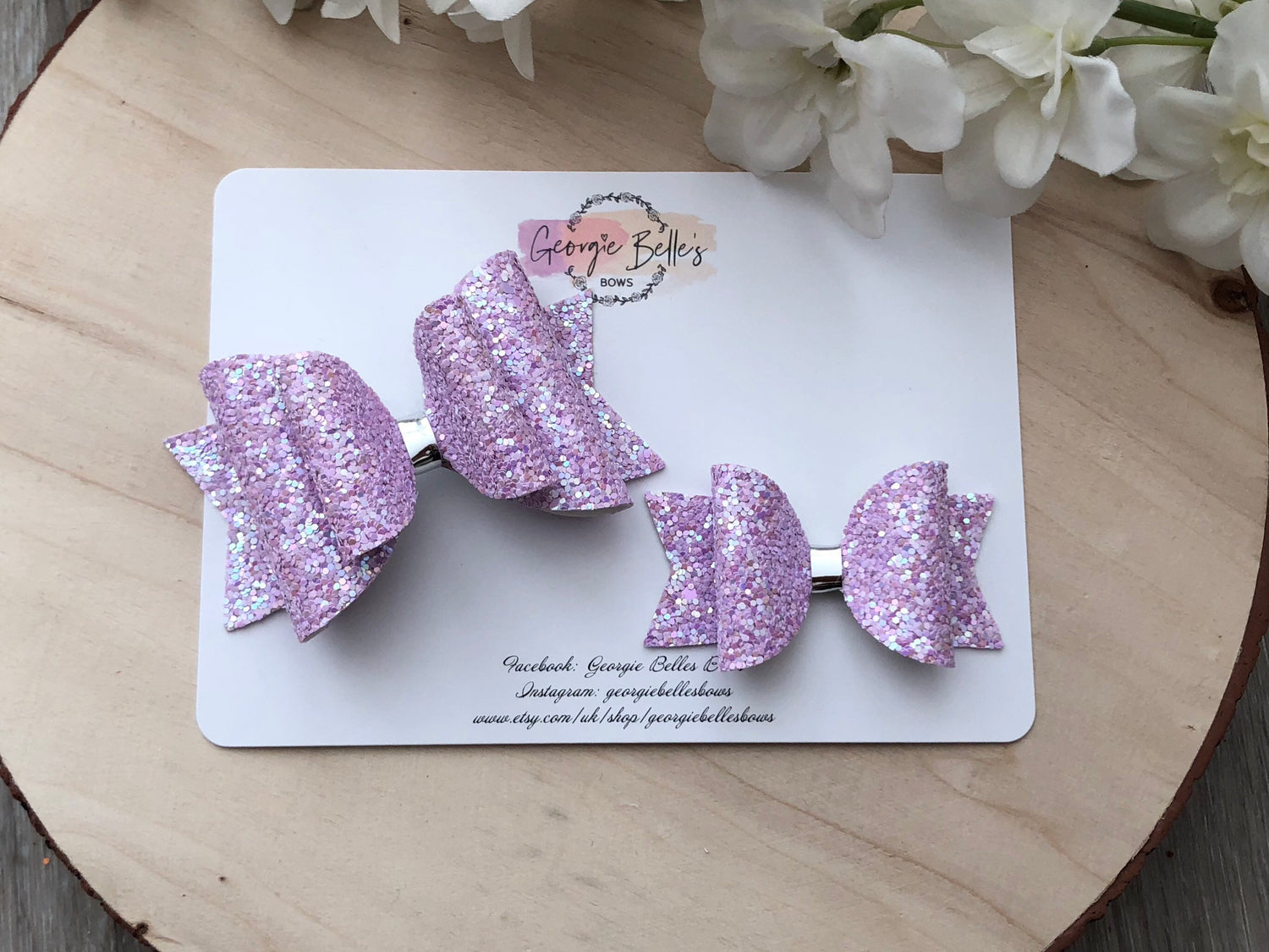 Lilac hair bow, Girls hair bow, Baby headband, Baby girls headband, Baby girl bows, Baby bows