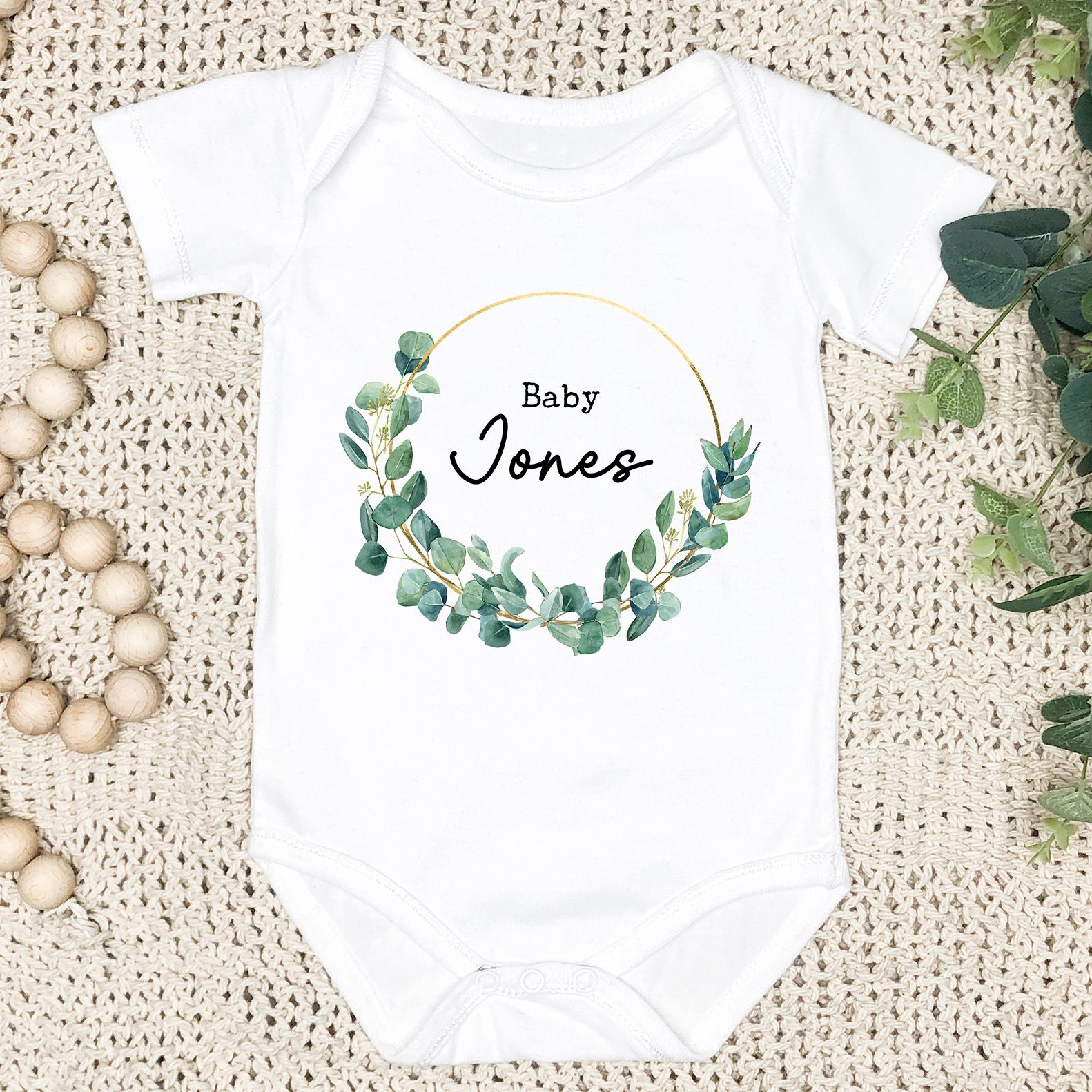 Personalised Baby Announcement Vest