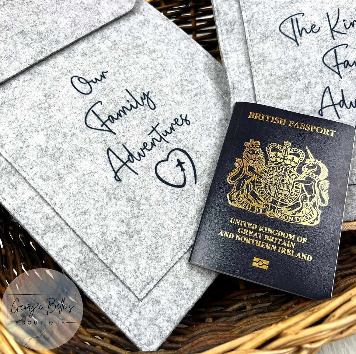 Personalised Family Travel Wallet / Passport Holder
