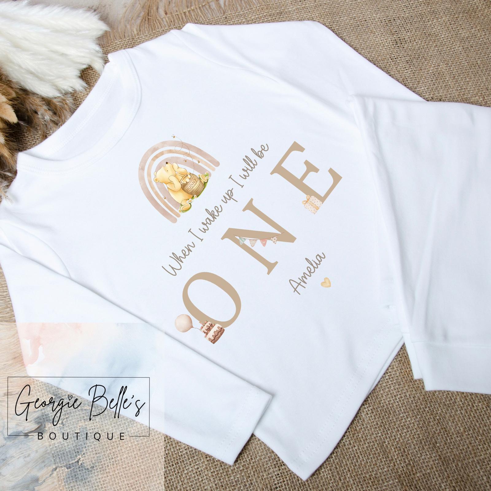 Personalised Birthday Pyjamas -  Winnie The Pooh Design