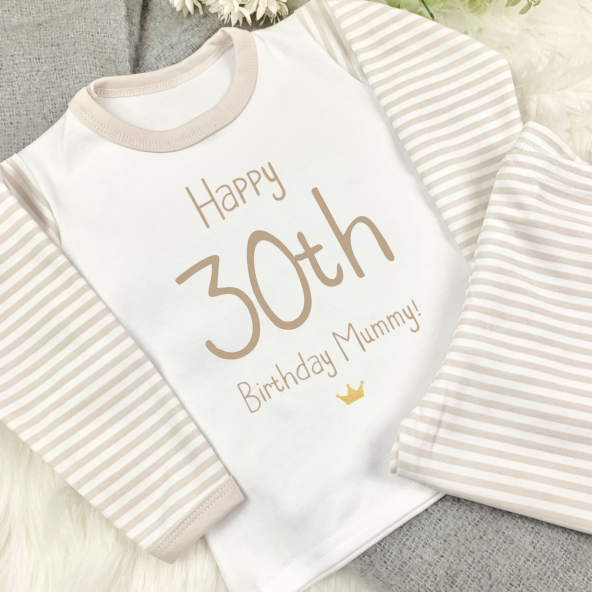 Personalised pyjamas 30th discount birthday