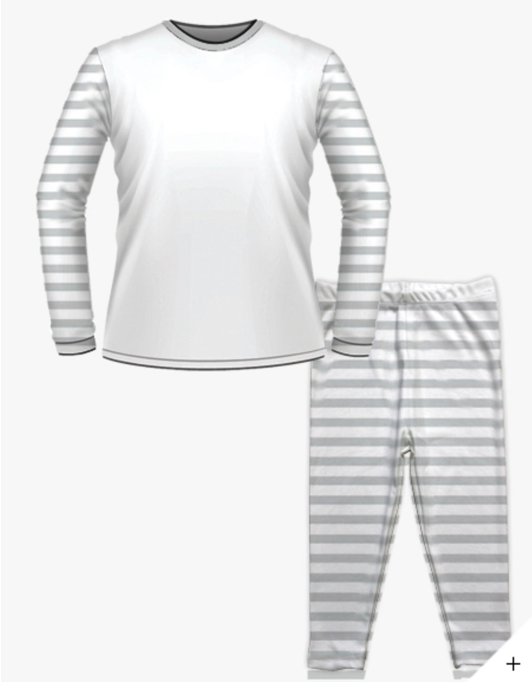 Personalised Birthday Pyjamas - Grey Rainbow Design