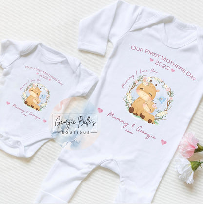 Mothers Day Personalised Vest / Babygrow / Sleepsuit