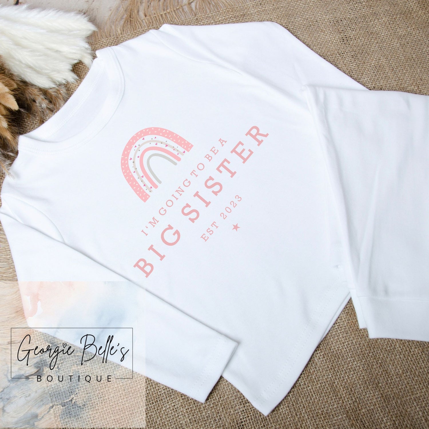 Big Sister Announcement Personalised Pyjamas