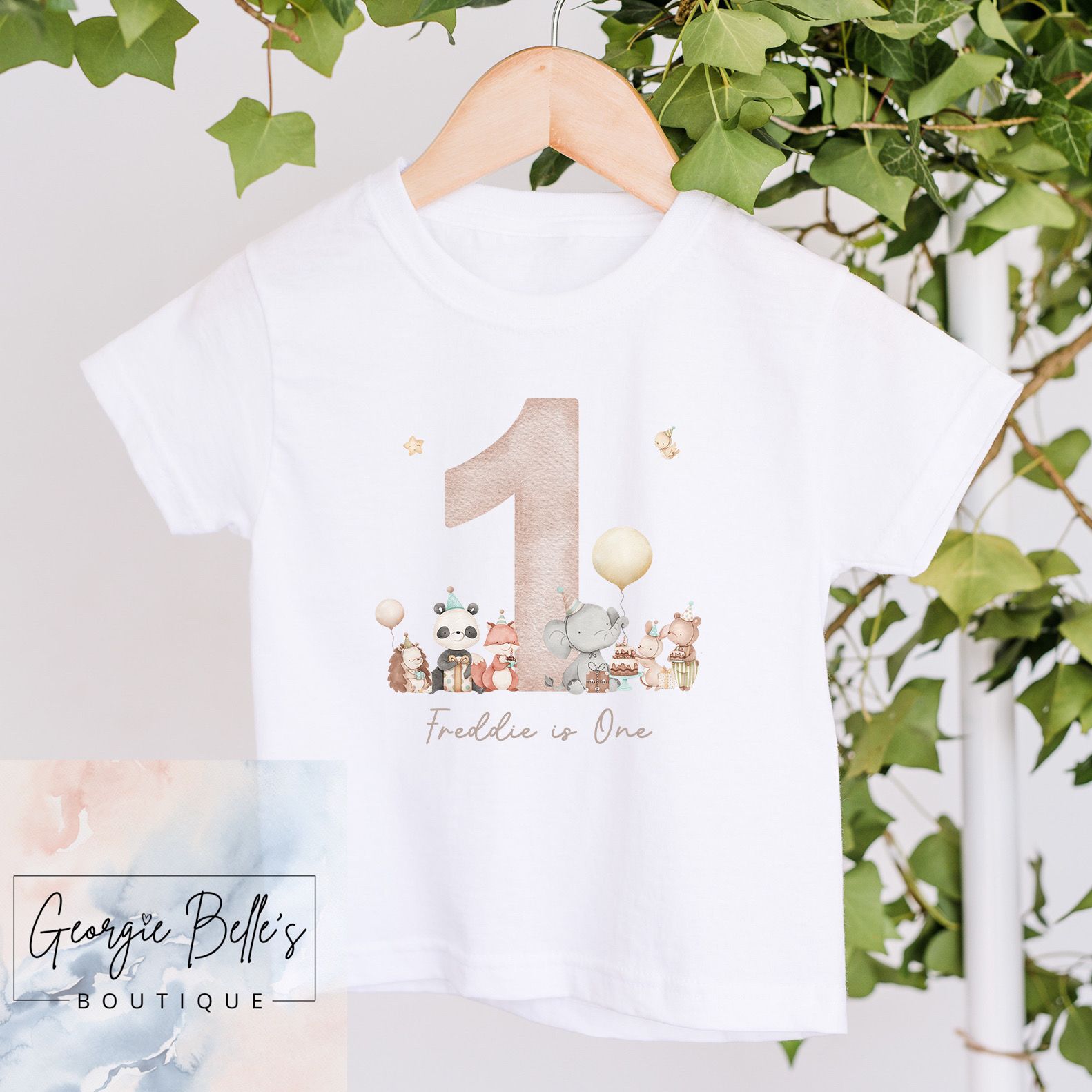 Birthday T-Shirt - Animal Party Design