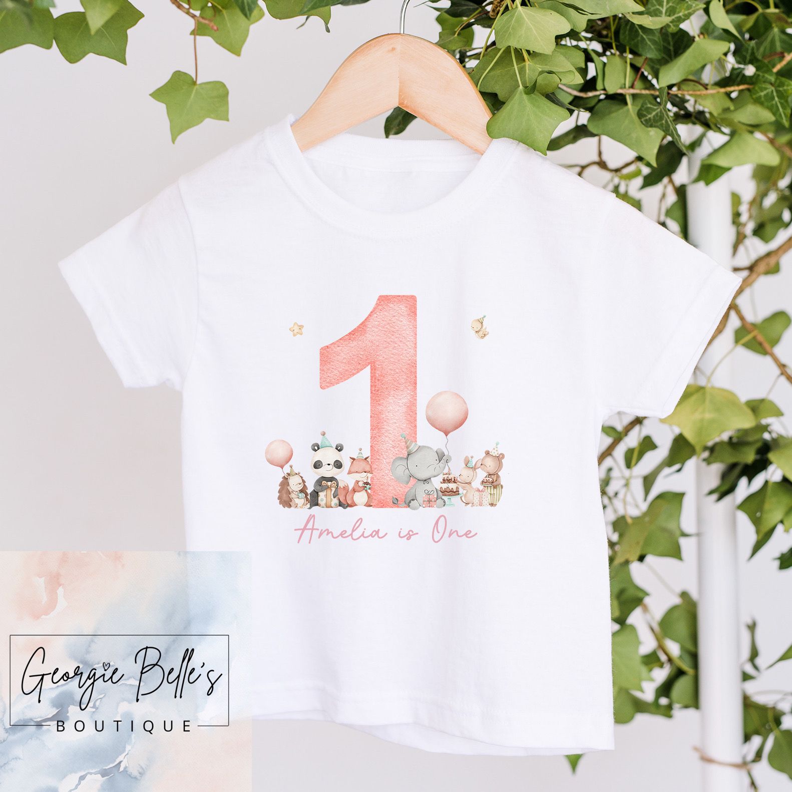 Birthday T-Shirt - Animal Party Design