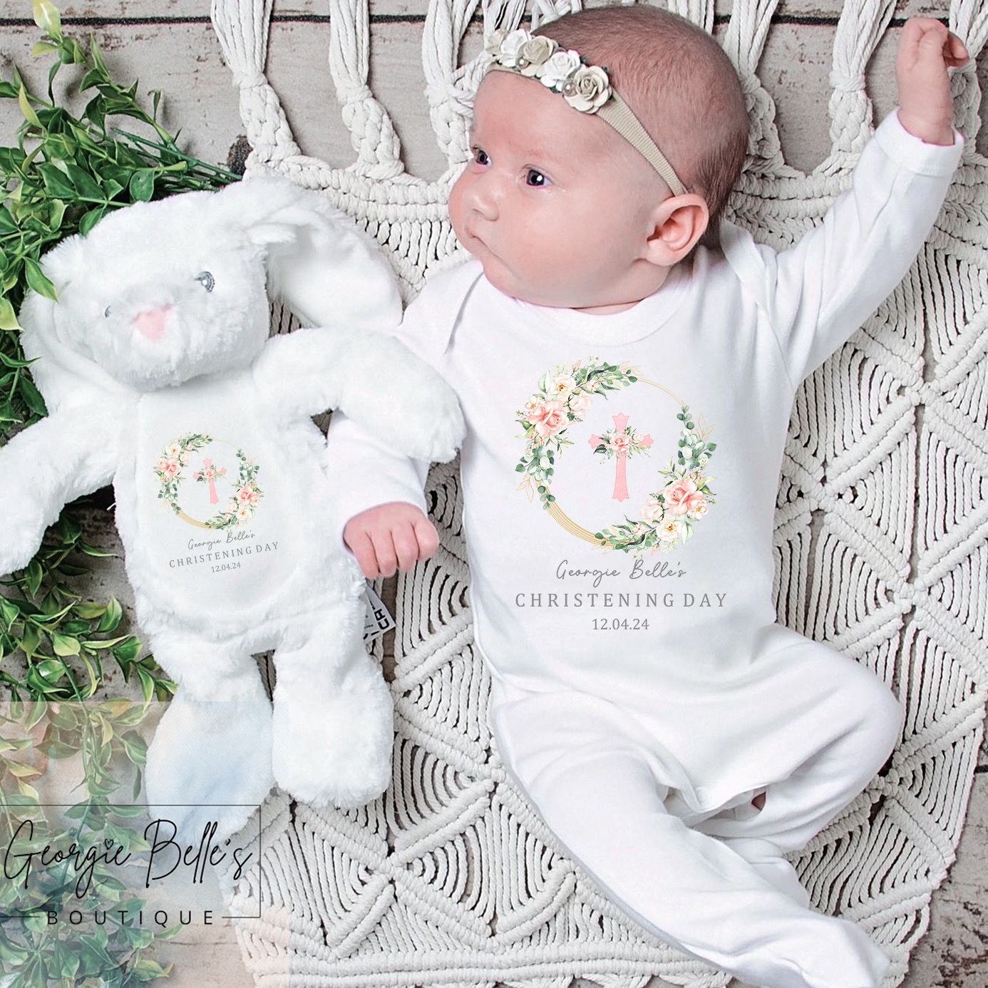 White store christening babygrow