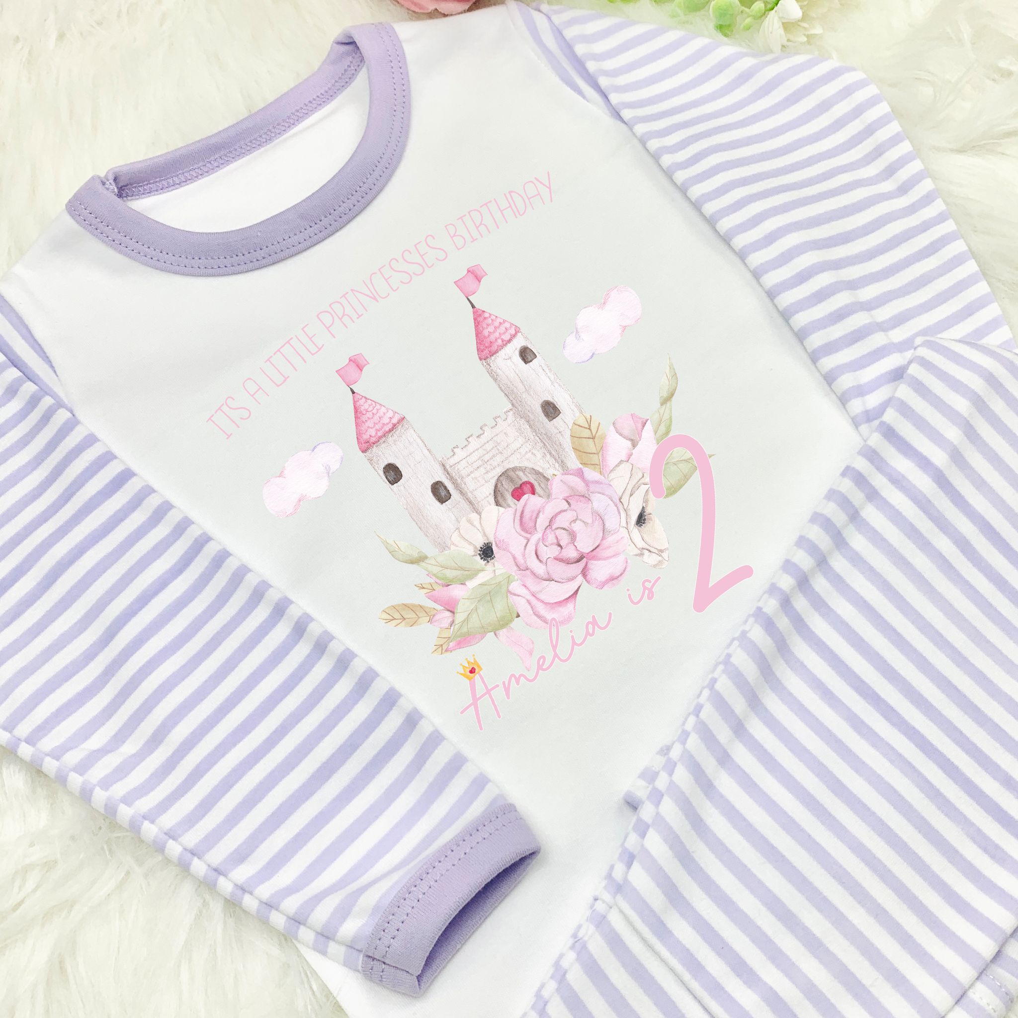 Personalised princess online pyjamas