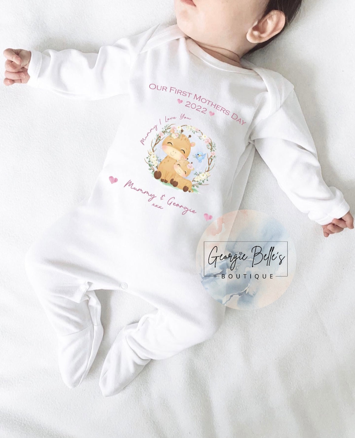 Mothers Day Personalised Vest / Babygrow / Sleepsuit