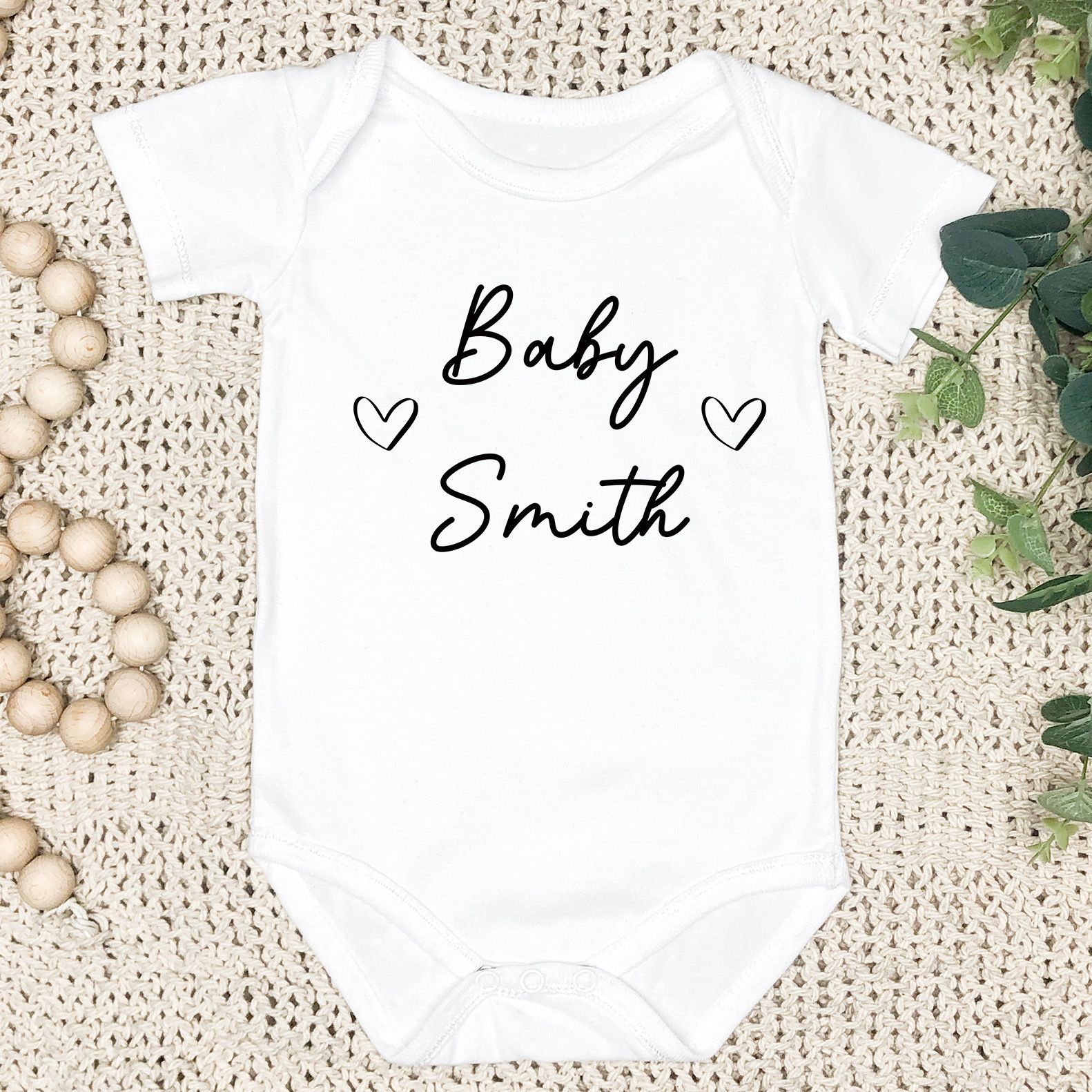 Personalised Baby Announcement Vest